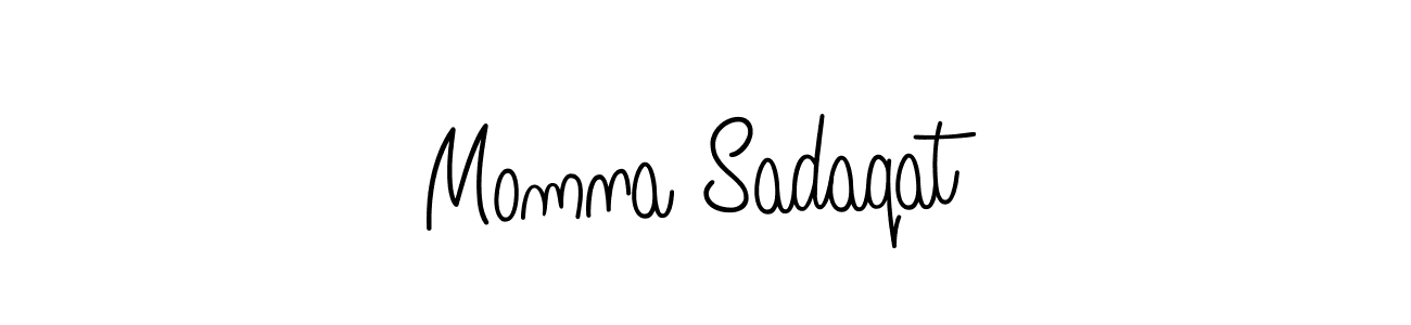 Angelique-Rose-font-FFP is a professional signature style that is perfect for those who want to add a touch of class to their signature. It is also a great choice for those who want to make their signature more unique. Get Momna Sadaqat name to fancy signature for free. Momna Sadaqat signature style 5 images and pictures png