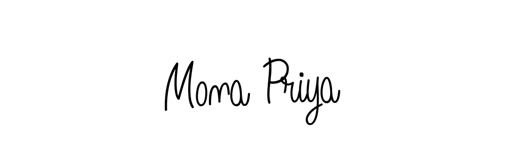It looks lik you need a new signature style for name Mona Priya. Design unique handwritten (Angelique-Rose-font-FFP) signature with our free signature maker in just a few clicks. Mona Priya signature style 5 images and pictures png