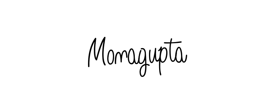 Monagupta stylish signature style. Best Handwritten Sign (Angelique-Rose-font-FFP) for my name. Handwritten Signature Collection Ideas for my name Monagupta. Monagupta signature style 5 images and pictures png