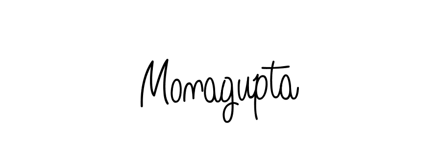 Monagupta stylish signature style. Best Handwritten Sign (Angelique-Rose-font-FFP) for my name. Handwritten Signature Collection Ideas for my name Monagupta. Monagupta signature style 5 images and pictures png