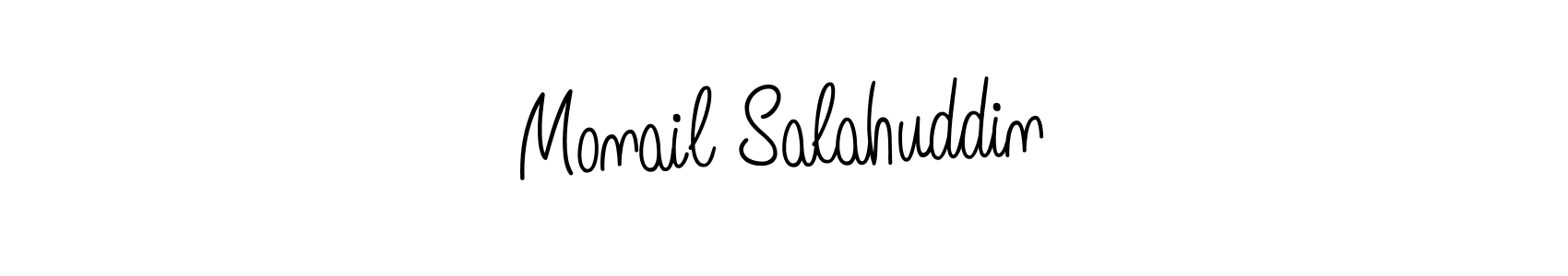 Monail Salahuddin stylish signature style. Best Handwritten Sign (Angelique-Rose-font-FFP) for my name. Handwritten Signature Collection Ideas for my name Monail Salahuddin. Monail Salahuddin signature style 5 images and pictures png