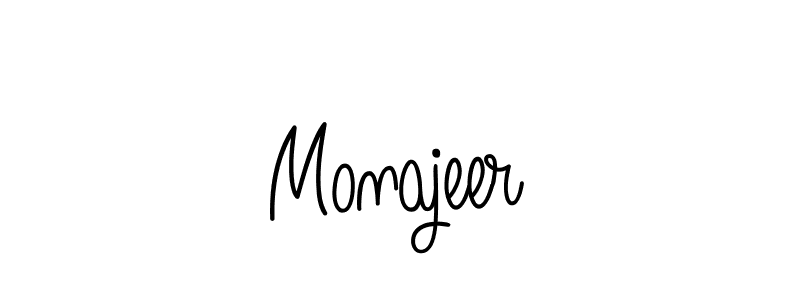 Make a beautiful signature design for name Monajeer. Use this online signature maker to create a handwritten signature for free. Monajeer signature style 5 images and pictures png