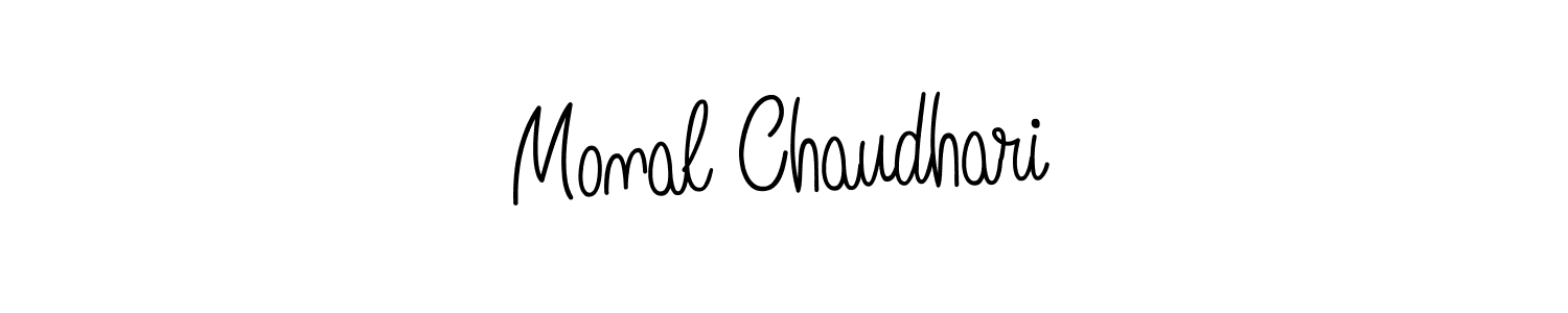 Once you've used our free online signature maker to create your best signature Angelique-Rose-font-FFP style, it's time to enjoy all of the benefits that Monal Chaudhari name signing documents. Monal Chaudhari signature style 5 images and pictures png