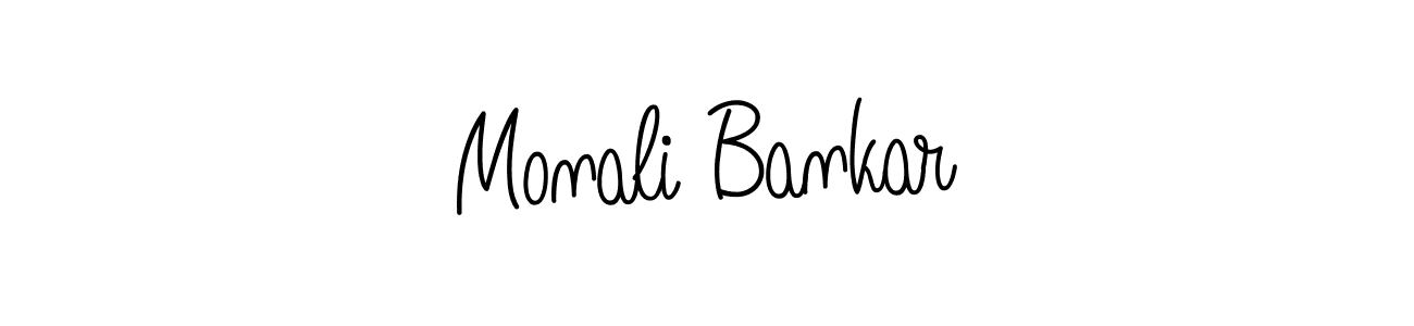 Here are the top 10 professional signature styles for the name Monali Bankar. These are the best autograph styles you can use for your name. Monali Bankar signature style 5 images and pictures png