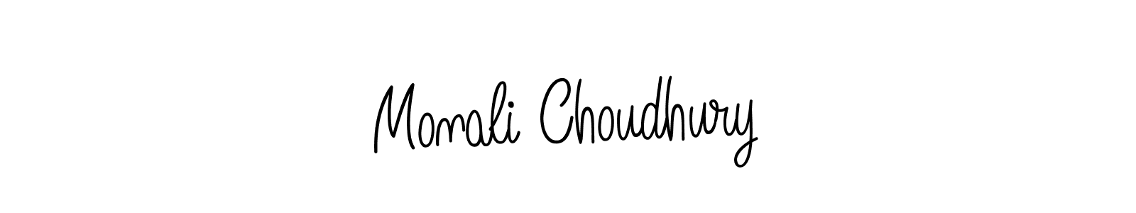 The best way (Angelique-Rose-font-FFP) to make a short signature is to pick only two or three words in your name. The name Monali Choudhury include a total of six letters. For converting this name. Monali Choudhury signature style 5 images and pictures png