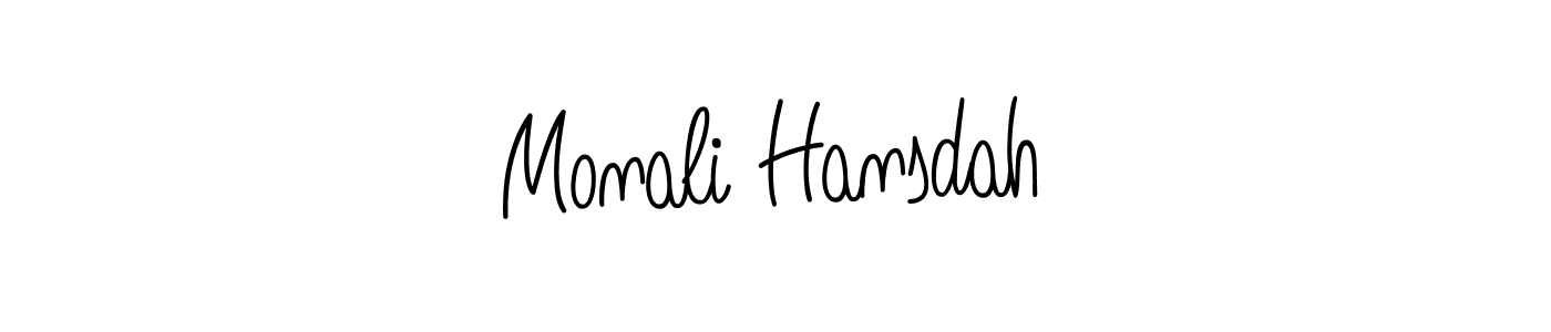 Make a beautiful signature design for name Monali Hansdah. Use this online signature maker to create a handwritten signature for free. Monali Hansdah signature style 5 images and pictures png