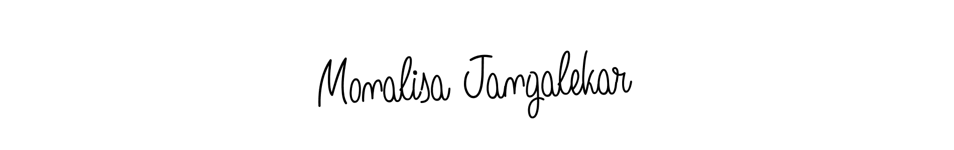 Design your own signature with our free online signature maker. With this signature software, you can create a handwritten (Angelique-Rose-font-FFP) signature for name Monalisa Jangalekar. Monalisa Jangalekar signature style 5 images and pictures png