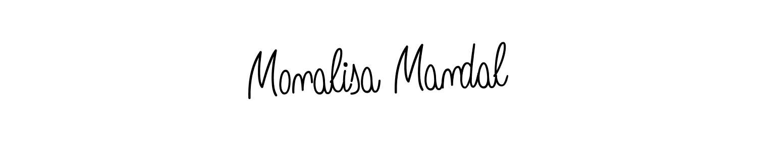 How to make Monalisa Mandal name signature. Use Angelique-Rose-font-FFP style for creating short signs online. This is the latest handwritten sign. Monalisa Mandal signature style 5 images and pictures png