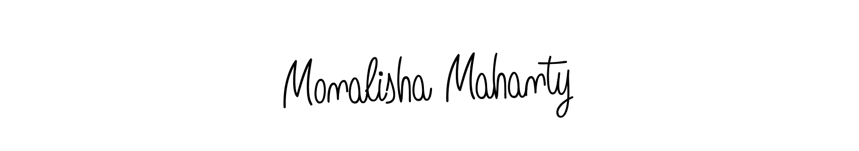 Make a beautiful signature design for name Monalisha Mahanty. With this signature (Angelique-Rose-font-FFP) style, you can create a handwritten signature for free. Monalisha Mahanty signature style 5 images and pictures png