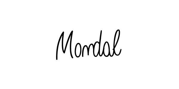 How to make Mondal name signature. Use Angelique-Rose-font-FFP style for creating short signs online. This is the latest handwritten sign. Mondal signature style 5 images and pictures png