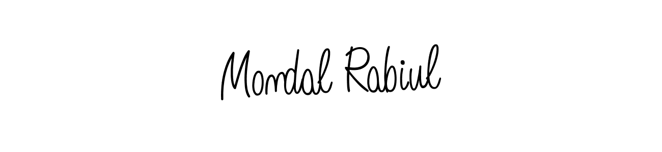 Angelique-Rose-font-FFP is a professional signature style that is perfect for those who want to add a touch of class to their signature. It is also a great choice for those who want to make their signature more unique. Get Mondal Rabiul name to fancy signature for free. Mondal Rabiul signature style 5 images and pictures png