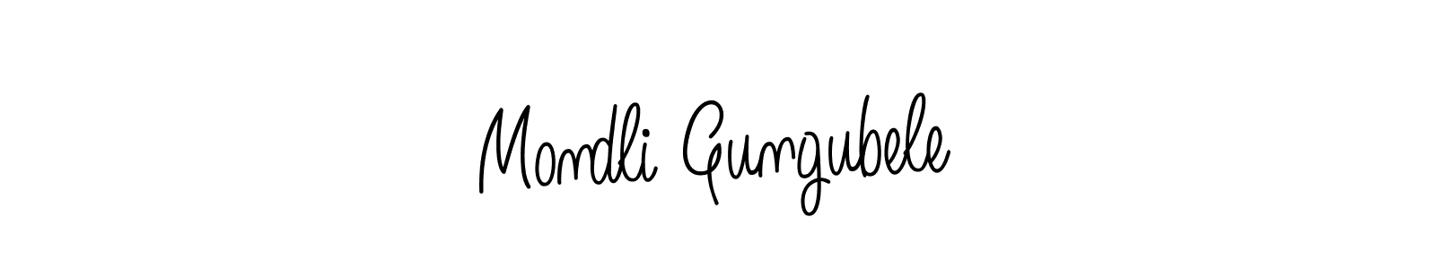 Design your own signature with our free online signature maker. With this signature software, you can create a handwritten (Angelique-Rose-font-FFP) signature for name Mondli Gungubele. Mondli Gungubele signature style 5 images and pictures png