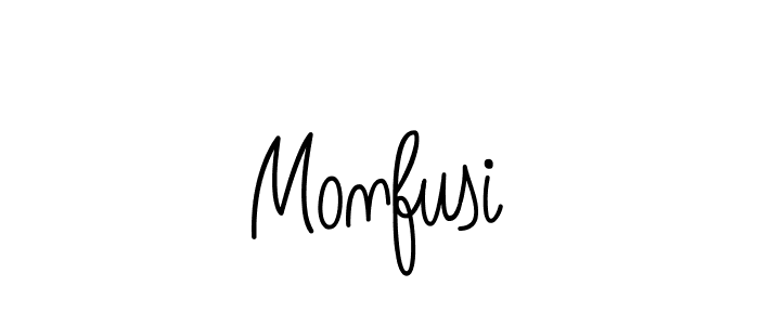 if you are searching for the best signature style for your name Monfusi. so please give up your signature search. here we have designed multiple signature styles  using Angelique-Rose-font-FFP. Monfusi signature style 5 images and pictures png
