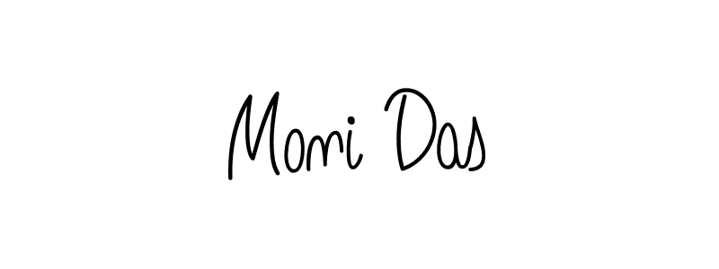 Moni Das stylish signature style. Best Handwritten Sign (Angelique-Rose-font-FFP) for my name. Handwritten Signature Collection Ideas for my name Moni Das. Moni Das signature style 5 images and pictures png