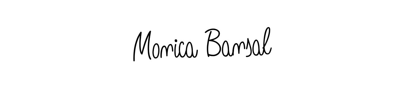 if you are searching for the best signature style for your name Monica Bansal. so please give up your signature search. here we have designed multiple signature styles  using Angelique-Rose-font-FFP. Monica Bansal signature style 5 images and pictures png