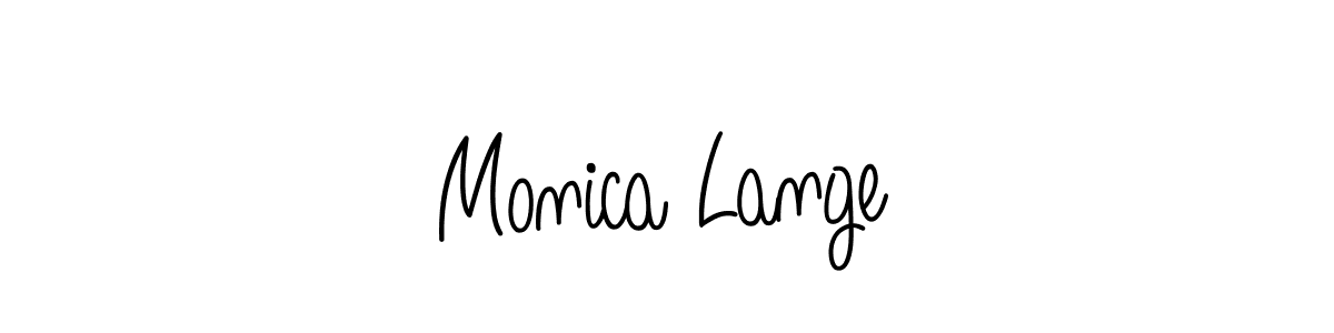 Design your own signature with our free online signature maker. With this signature software, you can create a handwritten (Angelique-Rose-font-FFP) signature for name Monica Lange. Monica Lange signature style 5 images and pictures png