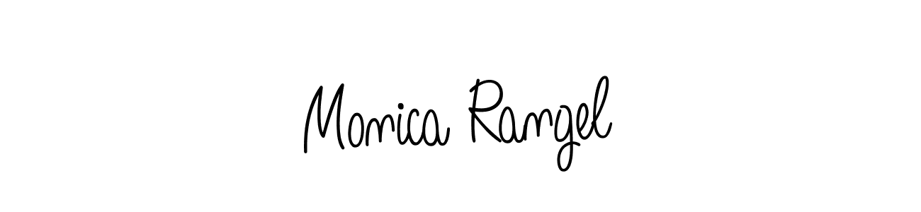 Monica Rangel stylish signature style. Best Handwritten Sign (Angelique-Rose-font-FFP) for my name. Handwritten Signature Collection Ideas for my name Monica Rangel. Monica Rangel signature style 5 images and pictures png