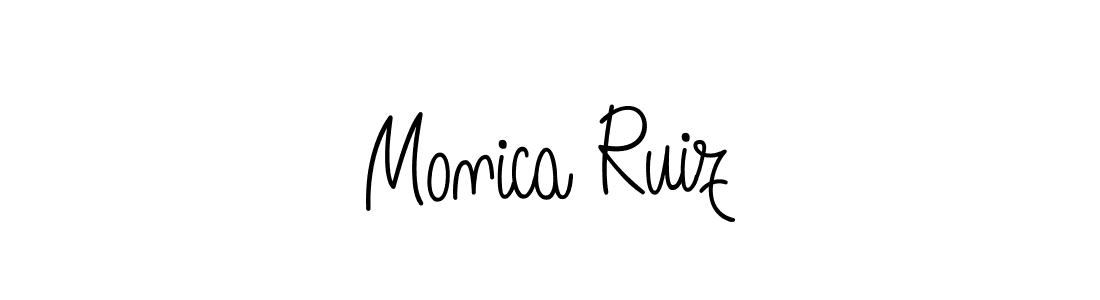 Make a beautiful signature design for name Monica Ruiz. With this signature (Angelique-Rose-font-FFP) style, you can create a handwritten signature for free. Monica Ruiz signature style 5 images and pictures png