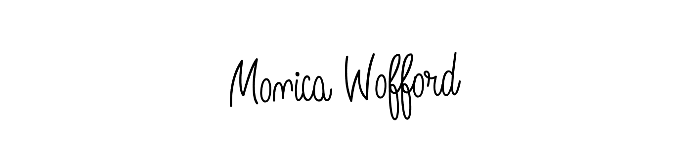 It looks lik you need a new signature style for name Monica Wofford. Design unique handwritten (Angelique-Rose-font-FFP) signature with our free signature maker in just a few clicks. Monica Wofford signature style 5 images and pictures png