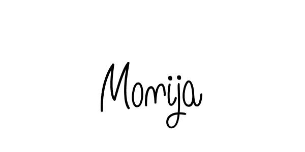 Check out images of Autograph of Monija name. Actor Monija Signature Style. Angelique-Rose-font-FFP is a professional sign style online. Monija signature style 5 images and pictures png