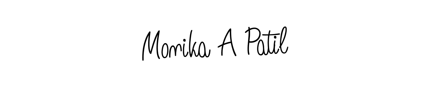 You can use this online signature creator to create a handwritten signature for the name Monika A Patil. This is the best online autograph maker. Monika A Patil signature style 5 images and pictures png