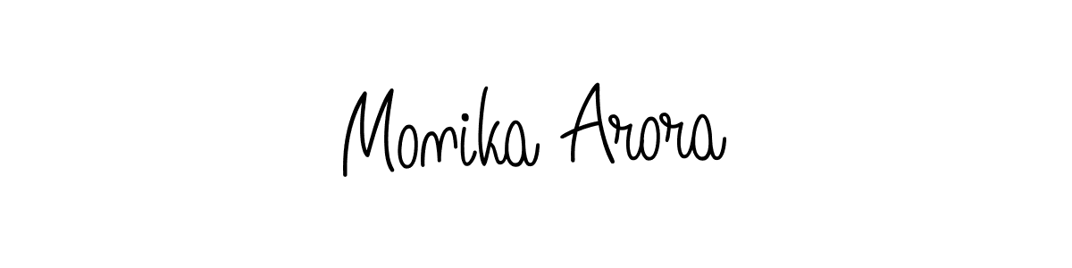 Create a beautiful signature design for name Monika Arora. With this signature (Angelique-Rose-font-FFP) fonts, you can make a handwritten signature for free. Monika Arora signature style 5 images and pictures png