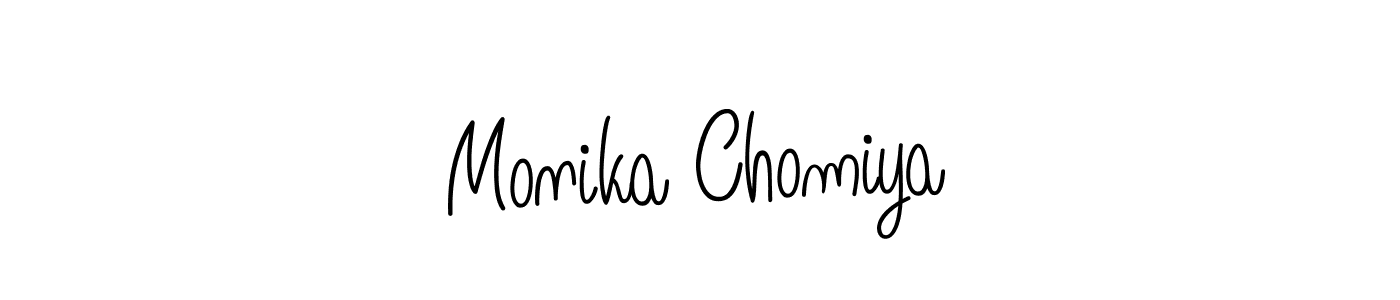 How to make Monika Chomiya signature? Angelique-Rose-font-FFP is a professional autograph style. Create handwritten signature for Monika Chomiya name. Monika Chomiya signature style 5 images and pictures png