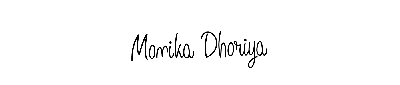 if you are searching for the best signature style for your name Monika Dhoriya. so please give up your signature search. here we have designed multiple signature styles  using Angelique-Rose-font-FFP. Monika Dhoriya signature style 5 images and pictures png