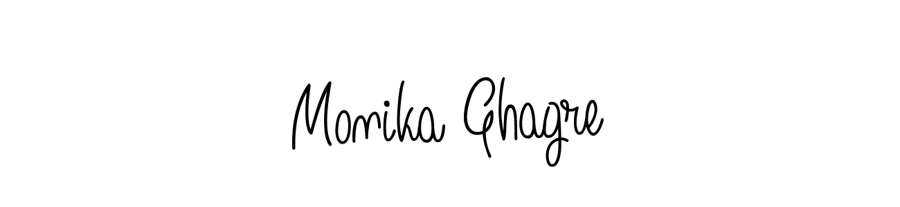 Design your own signature with our free online signature maker. With this signature software, you can create a handwritten (Angelique-Rose-font-FFP) signature for name Monika Ghagre. Monika Ghagre signature style 5 images and pictures png