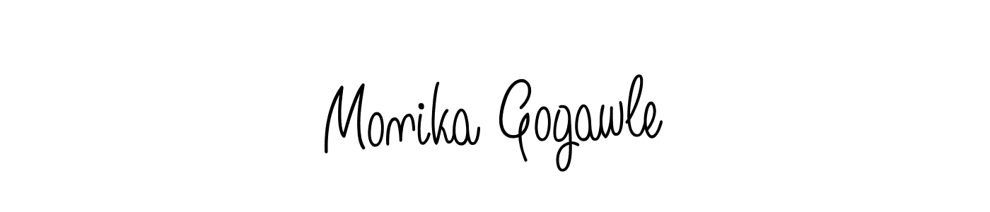 if you are searching for the best signature style for your name Monika Gogawle. so please give up your signature search. here we have designed multiple signature styles  using Angelique-Rose-font-FFP. Monika Gogawle signature style 5 images and pictures png