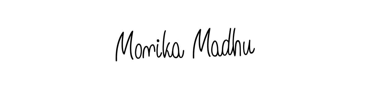 Make a beautiful signature design for name Monika Madhu. Use this online signature maker to create a handwritten signature for free. Monika Madhu signature style 5 images and pictures png