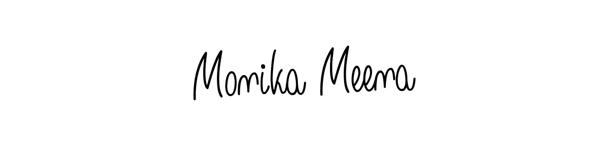 Make a beautiful signature design for name Monika Meena. Use this online signature maker to create a handwritten signature for free. Monika Meena signature style 5 images and pictures png