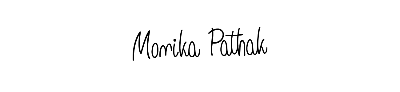 How to make Monika Pathak signature? Angelique-Rose-font-FFP is a professional autograph style. Create handwritten signature for Monika Pathak name. Monika Pathak signature style 5 images and pictures png