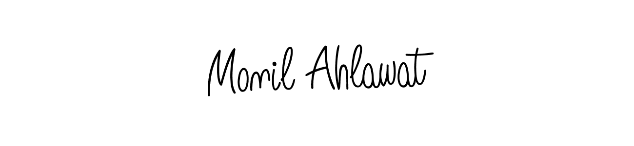 You can use this online signature creator to create a handwritten signature for the name Monil Ahlawat. This is the best online autograph maker. Monil Ahlawat signature style 5 images and pictures png