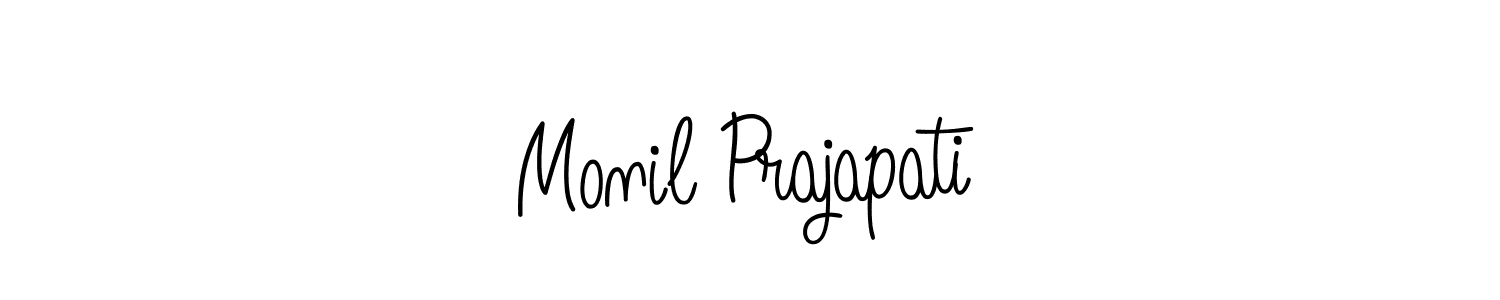 Similarly Angelique-Rose-font-FFP is the best handwritten signature design. Signature creator online .You can use it as an online autograph creator for name Monil Prajapati. Monil Prajapati signature style 5 images and pictures png