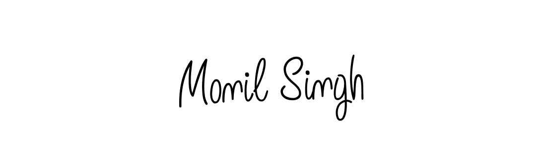 Create a beautiful signature design for name Monil Singh. With this signature (Angelique-Rose-font-FFP) fonts, you can make a handwritten signature for free. Monil Singh signature style 5 images and pictures png