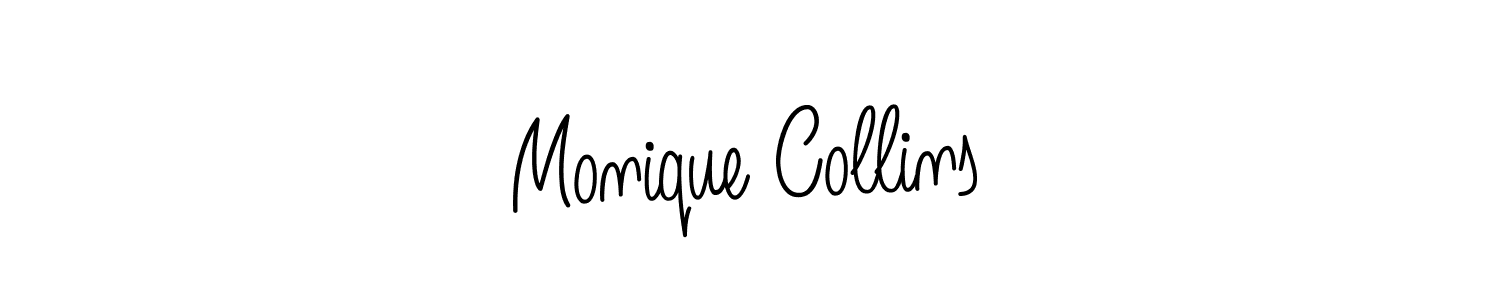 Design your own signature with our free online signature maker. With this signature software, you can create a handwritten (Angelique-Rose-font-FFP) signature for name Monique Collins. Monique Collins signature style 5 images and pictures png