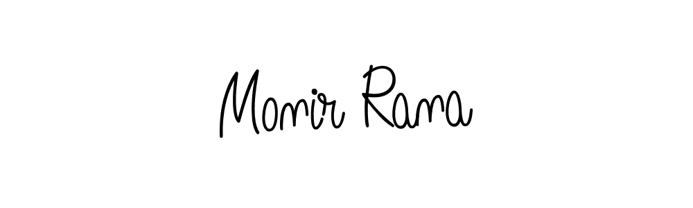 How to make Monir Rana signature? Angelique-Rose-font-FFP is a professional autograph style. Create handwritten signature for Monir Rana name. Monir Rana signature style 5 images and pictures png