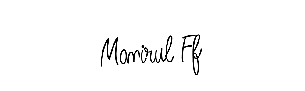 You should practise on your own different ways (Angelique-Rose-font-FFP) to write your name (Monirul Ff) in signature. don't let someone else do it for you. Monirul Ff signature style 5 images and pictures png