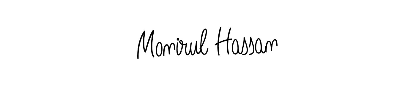 How to make Monirul Hassan name signature. Use Angelique-Rose-font-FFP style for creating short signs online. This is the latest handwritten sign. Monirul Hassan signature style 5 images and pictures png