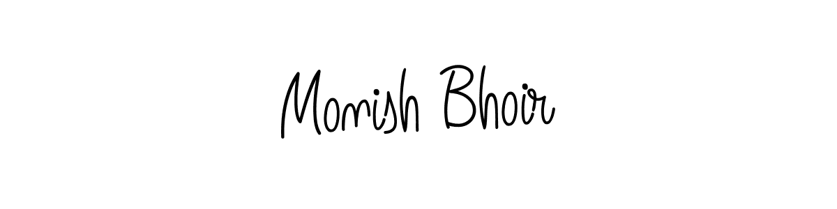 Monish Bhoir stylish signature style. Best Handwritten Sign (Angelique-Rose-font-FFP) for my name. Handwritten Signature Collection Ideas for my name Monish Bhoir. Monish Bhoir signature style 5 images and pictures png
