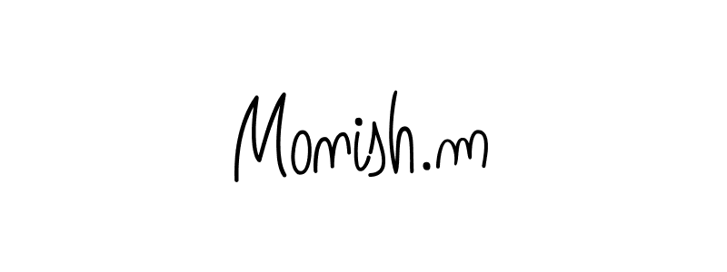 You can use this online signature creator to create a handwritten signature for the name Monish.m. This is the best online autograph maker. Monish.m signature style 5 images and pictures png