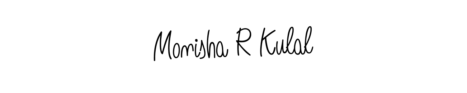 Once you've used our free online signature maker to create your best signature Angelique-Rose-font-FFP style, it's time to enjoy all of the benefits that Monisha R Kulal name signing documents. Monisha R Kulal signature style 5 images and pictures png