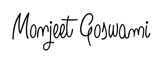 Enhance your business communications with Monjeet Goswami signature in Angelique-Rose-font-FFP lettering. Clean, modern, and universally compatible. Monjeet Goswami signature style 5 images and pictures png
