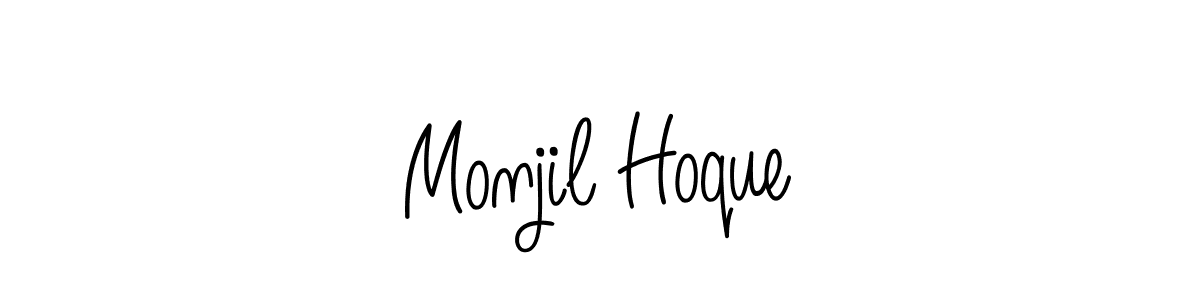 It looks lik you need a new signature style for name Monjil Hoque. Design unique handwritten (Angelique-Rose-font-FFP) signature with our free signature maker in just a few clicks. Monjil Hoque signature style 5 images and pictures png