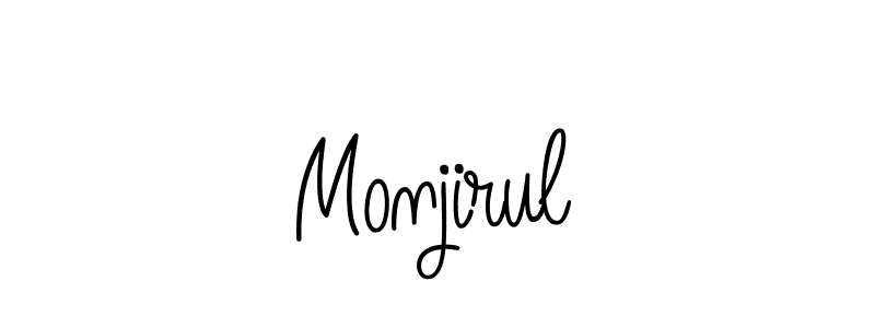 Make a beautiful signature design for name Monjirul. Use this online signature maker to create a handwritten signature for free. Monjirul signature style 5 images and pictures png