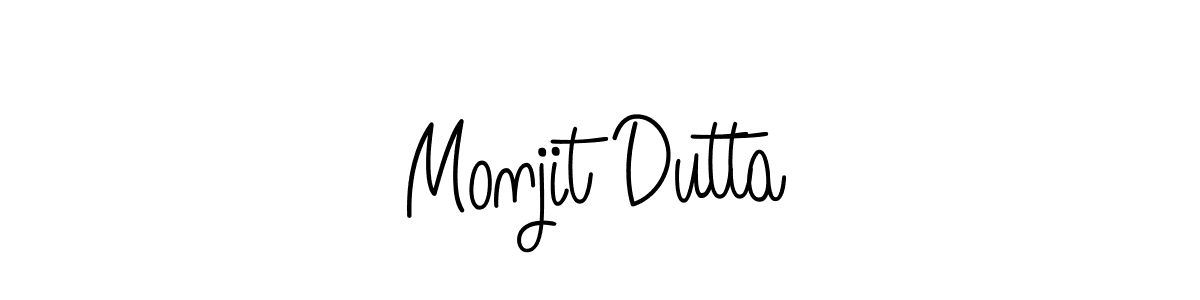 Make a beautiful signature design for name Monjit Dutta. Use this online signature maker to create a handwritten signature for free. Monjit Dutta signature style 5 images and pictures png