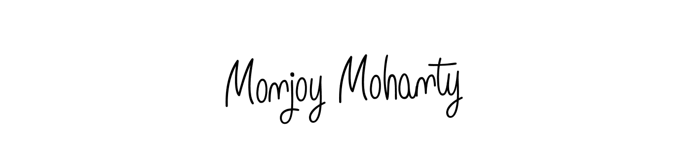 Make a beautiful signature design for name Monjoy Mohanty. Use this online signature maker to create a handwritten signature for free. Monjoy Mohanty signature style 5 images and pictures png