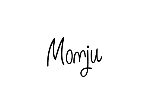 How to make Monju signature? Angelique-Rose-font-FFP is a professional autograph style. Create handwritten signature for Monju name. Monju signature style 5 images and pictures png
