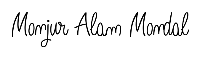 The Angelique-Rose-font-FFP font gives name Monjur Alam Mondal a signature that looks effortless yet distinguished. Download high-res PNG instantly. Monjur Alam Mondal signature style 5 images and pictures png